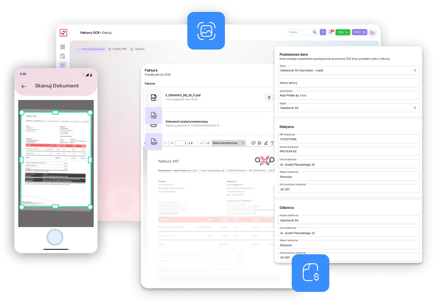 OCR AI in Salesbook