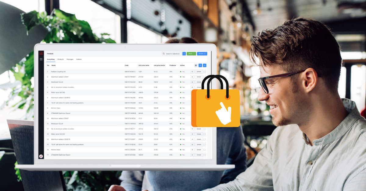 Shop Module in Salesbook. Easy order processing - Salesbook