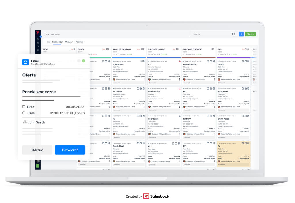 Uzupełnianie systemu CRM