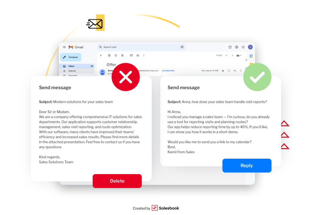 Cold emailing in practice