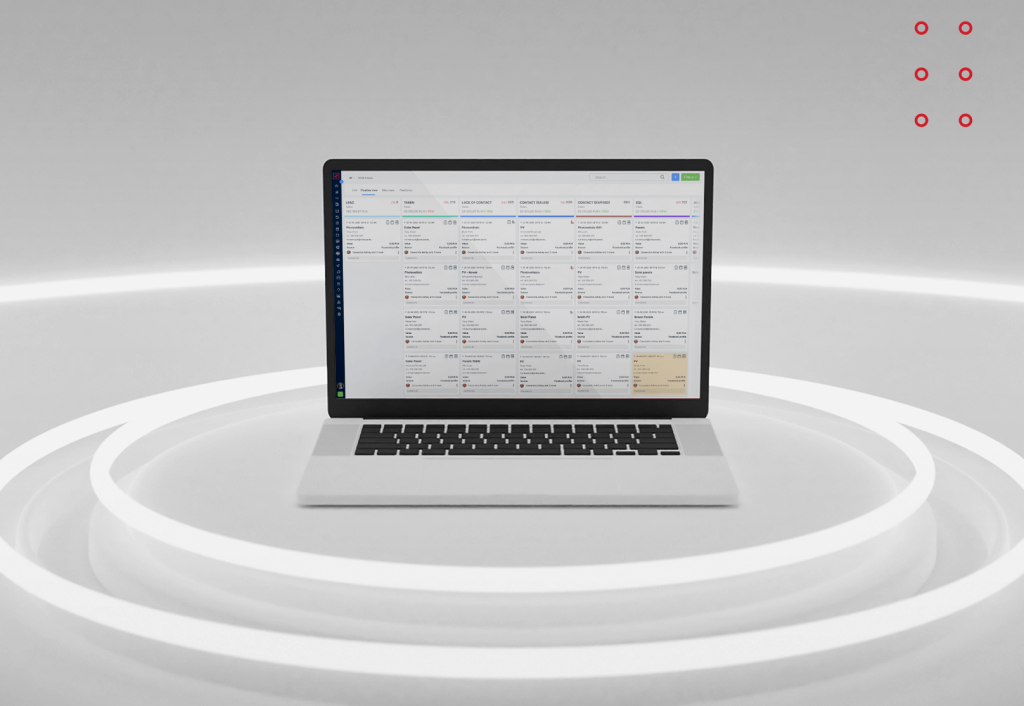 Screenshot of a CRM application