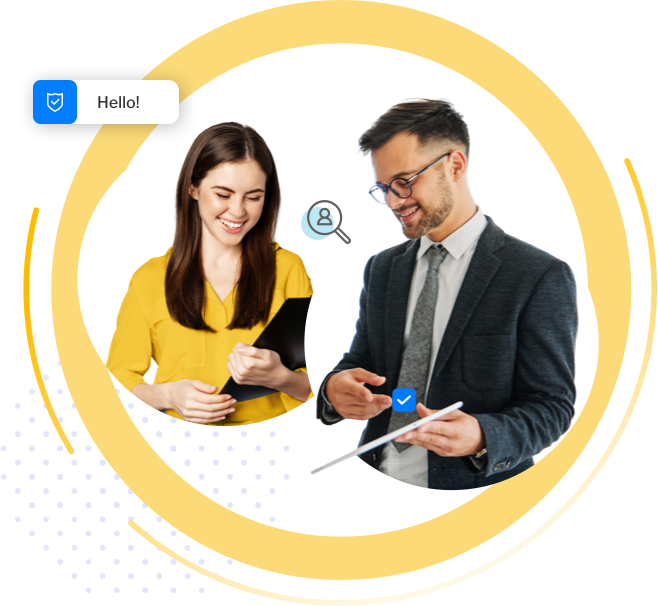 Wyróżnienie funkcji pokazujące możliwość cyfrowego podpisywania umów podczas spotkań sprzedażowych.