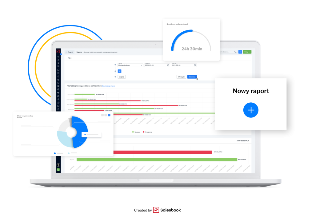 W Salesbooku możesz samodzielnie zaprojektować raport