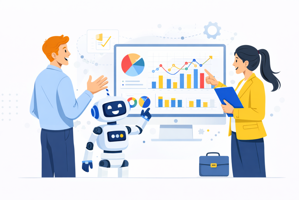 AI in business begins with data — but the real value appears when it supports better decisions.