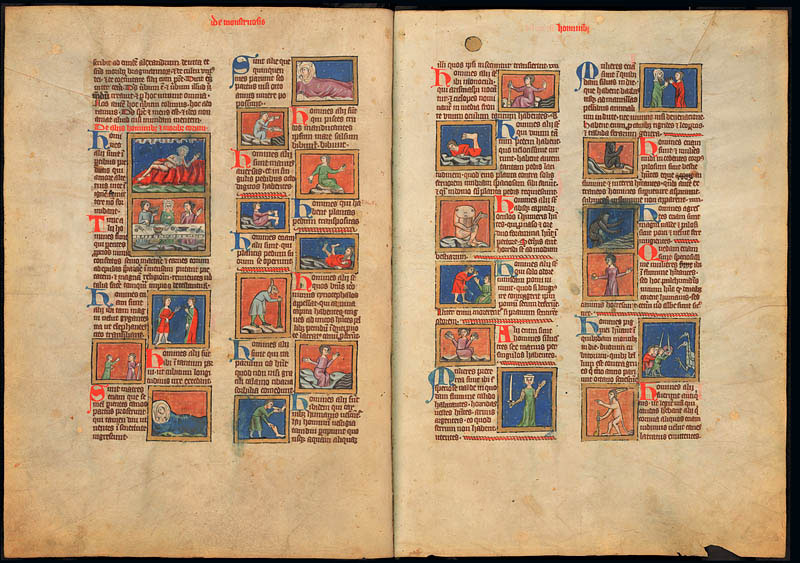 The text composition of the medieval book