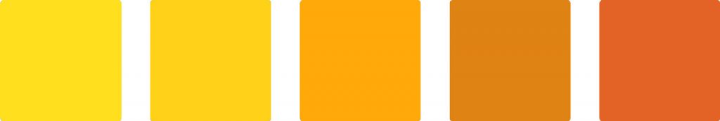 Yellow color palette