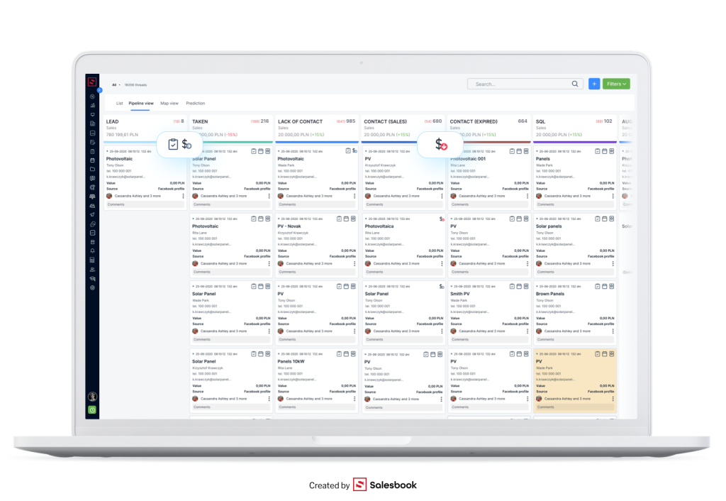 Additional elements in CRM that help you organize tasks better.