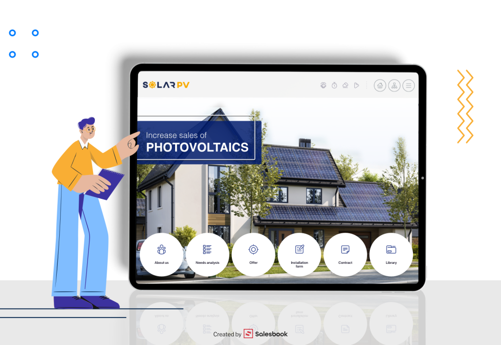 If you want to sell more solar panels, Salesbook is the best option.